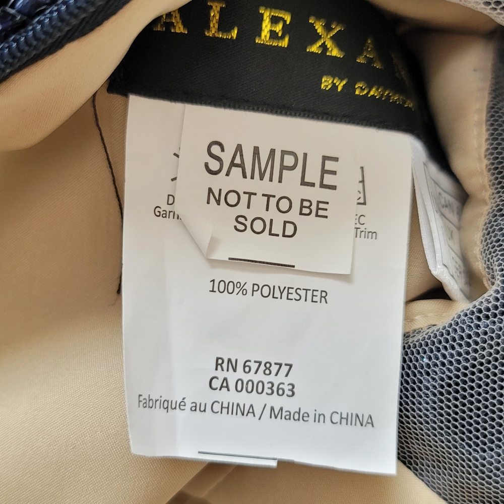 Alexander by Daymor Navy Trumpet Gown - Picture 5 of 9